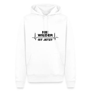 Nie wieder ist jetzt Gegen Rechts gegen Hetze EKG - Männer Premium Bio Hoodie - Weiß - Vorne - Nico (187cm)