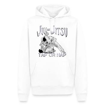 Jiu-Jitsu - Männer Premium Bio Hoodie - Weiß - Vorne - Nico (187cm)