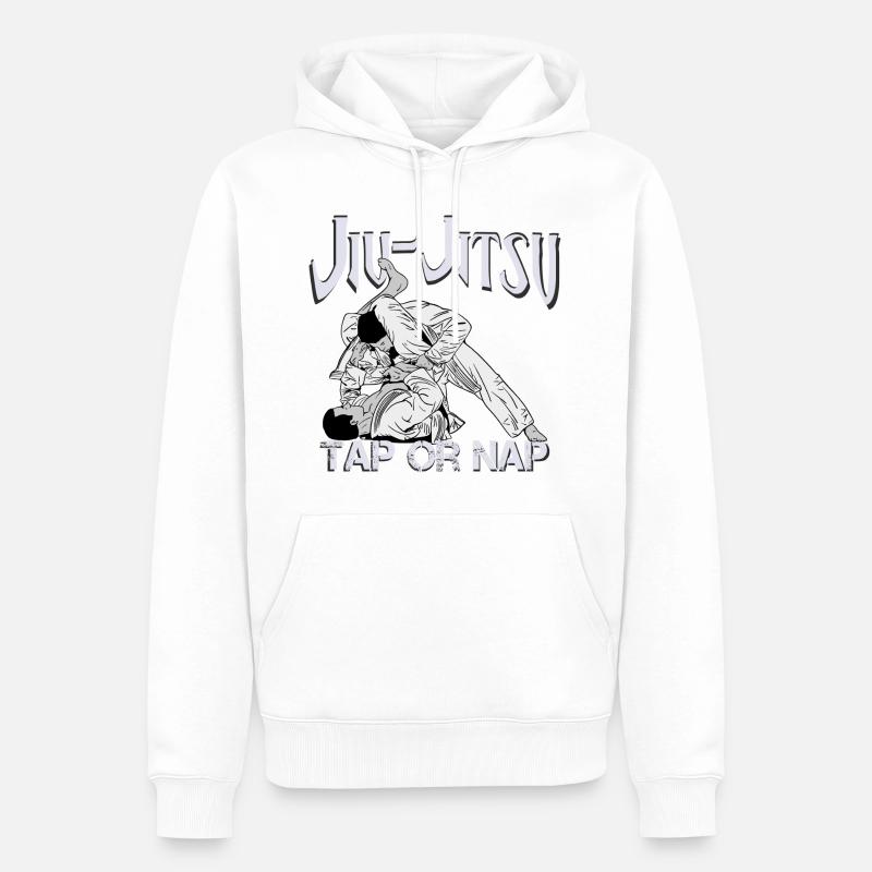 Jiu-Jitsu - Männer Premium Bio Hoodie - Weiß