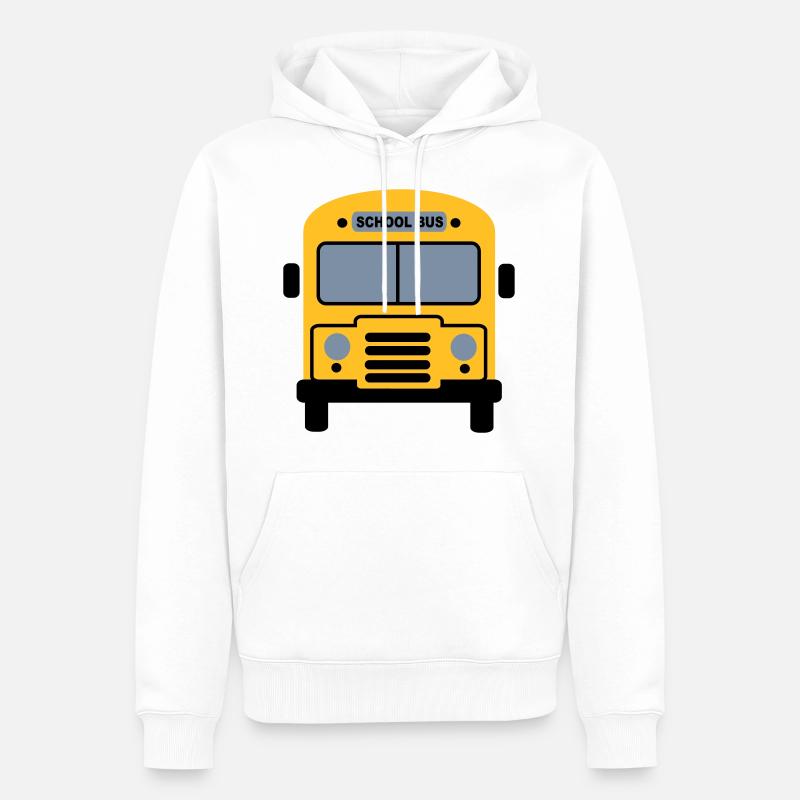 Schulbus - Sweat à capuche Premium bio Homme - blanc