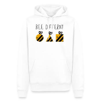 Abeilles drôles Abeilles drôles - Sweat à capuche Premium bio Homme - blanc - Devant - Nico (187cm)