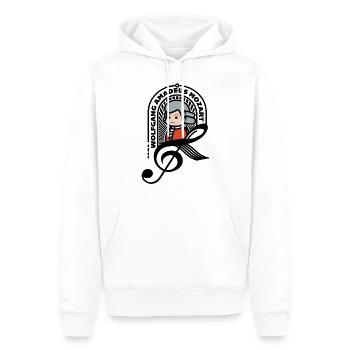 Mozart Süßes Porträt Note Schwarz Cooles Geschenk - Männer Premium Bio Hoodie - Weiß - Vorne - Nico (187cm)