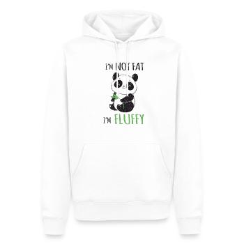 Je ne suis pas gros, je suis un ours en peluche drôle - Sweat à capuche Premium bio Homme - blanc - Devant - Nico (187cm)