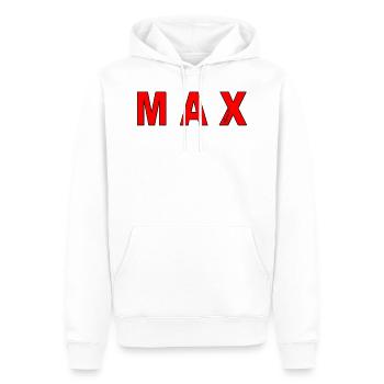 max - Männer Premium Bio Hoodie - Weiß - Vorne - Nico (187cm)