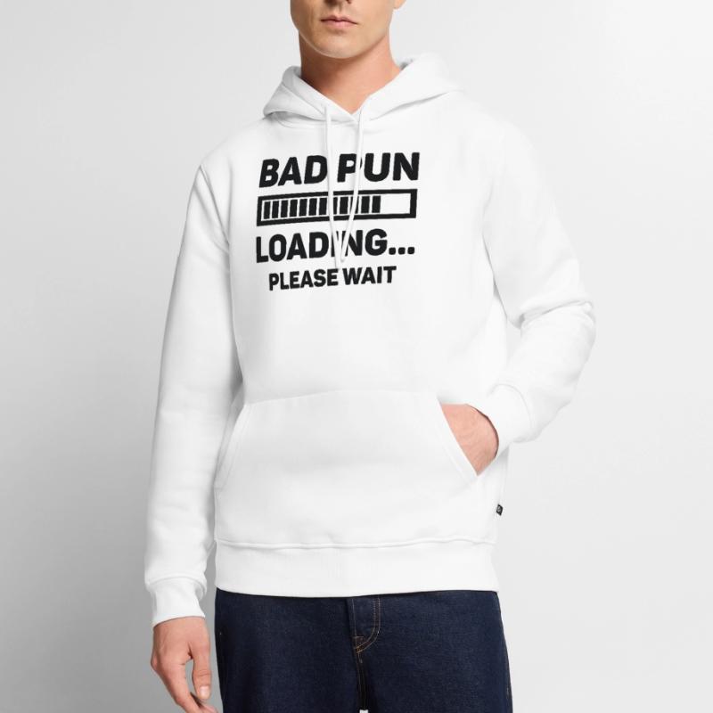 Bad Pun Loading... Please Wait Men’s Premium Organic Hoodie