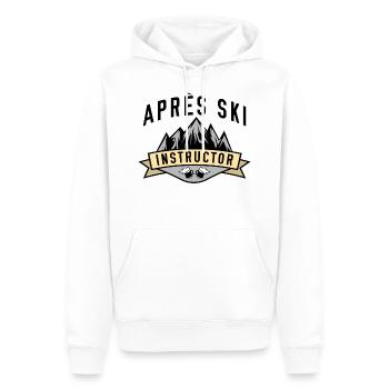Moniteur d’après-ski - Sweat à capuche Premium bio Homme - blanc - Devant - Nico (187cm)