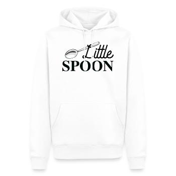 Big Spoon And Little Spoon - Men’s Premium Organic Hoodie - white - Front - Nico (187cm)