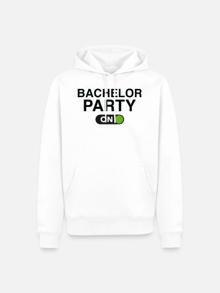 Junggesellenabschied am - Männer Premium Bio Hoodie - Weiß