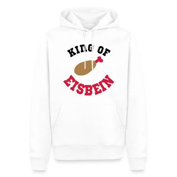 cuire à feu - Sweat à capuche Premium bio Homme - blanc - Devant - Nico (187cm)