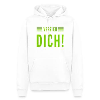 geh weg - Männer Premium Bio Hoodie - Weiß - Vorne - Nico (187cm)