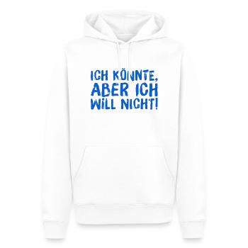 ich habe die Wahl - Männer Premium Bio Hoodie - Weiß - Vorne - Nico (187cm)