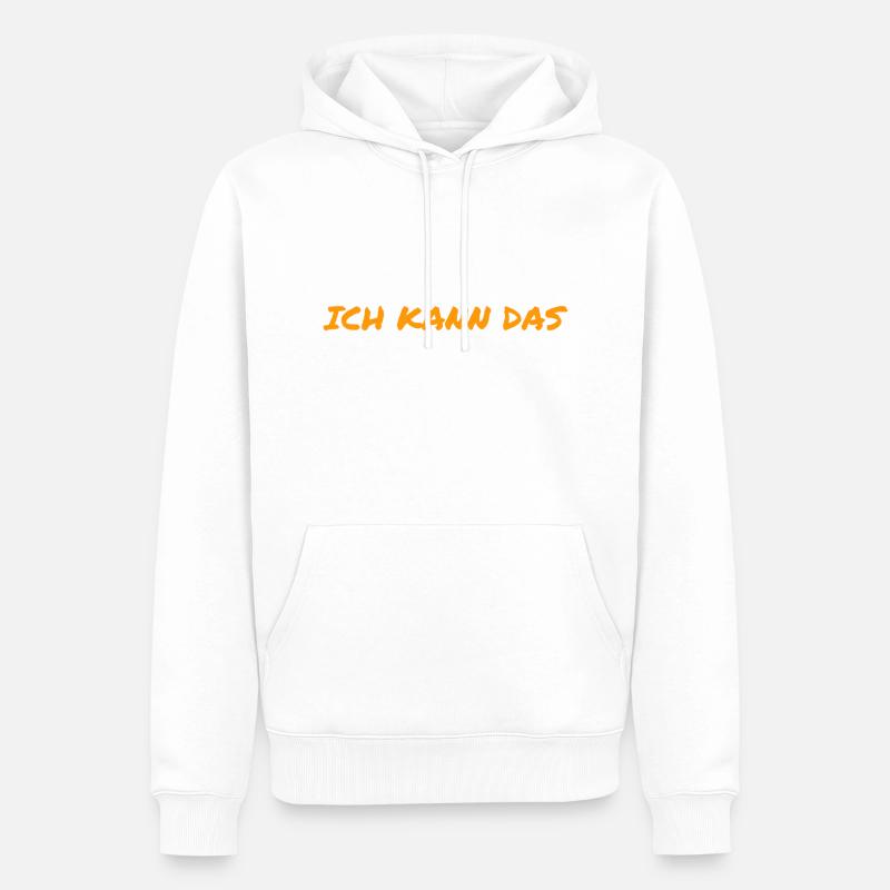 ich bin ein Könner - Männer Premium Bio Hoodie - Weiß