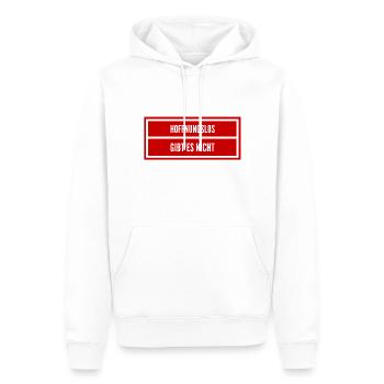 ich verliere nie die Hoffnung - Männer Premium Bio Hoodie - Weiß - Vorne - Nico (187cm)