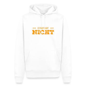 das ist nicht der richtige Weg - Männer Premium Bio Hoodie - Weiß - Vorne - Nico (187cm)