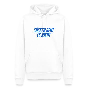 süßer geht es nicht - Männer Premium Bio Hoodie - Weiß - Vorne - Nico (187cm)