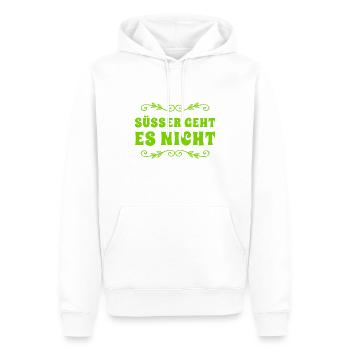 so süß wie nichts anderes - Männer Premium Bio Hoodie - Weiß - Vorne - Nico (187cm)