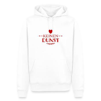 ich habe keinen richtigen Plan - Männer Premium Bio Hoodie - Weiß - Vorne - Nico (187cm)