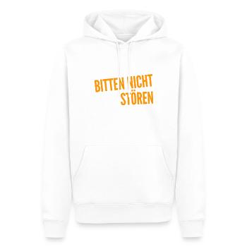 Störungen sind nicht erwünscht - Männer Premium Bio Hoodie - Weiß - Vorne - Nico (187cm)
