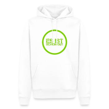 alles okay - Männer Premium Bio Hoodie - Weiß - Vorne - Nico (187cm)