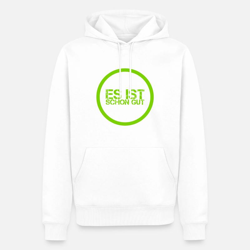 alles okay - Männer Premium Bio Hoodie - Weiß