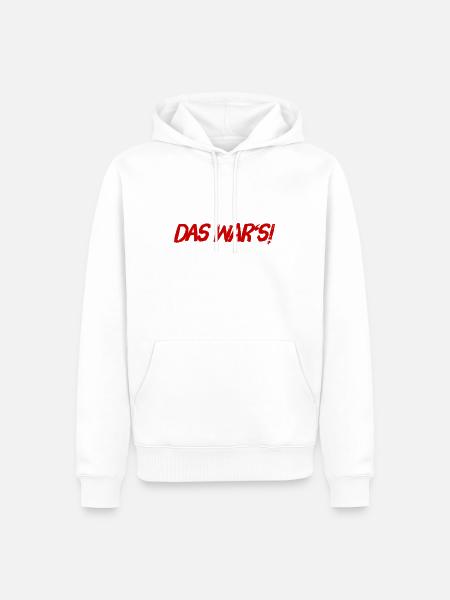 endlich vorbei - Männer Premium Bio Hoodie - Weiß