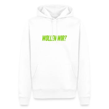 hast du Bock? - Männer Premium Bio Hoodie - Weiß - Vorne - Nico (187cm)