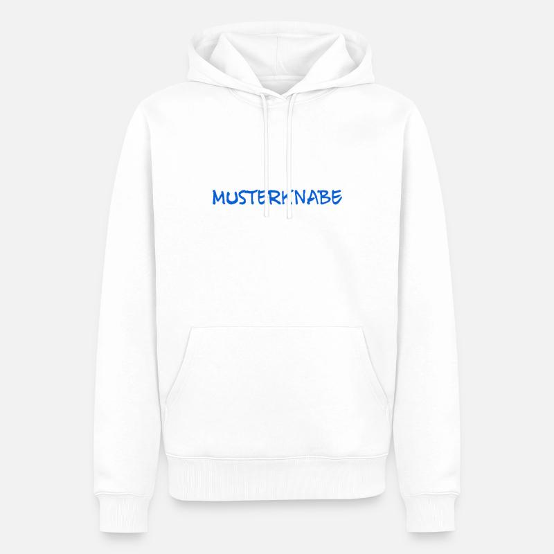 Musterknabe - Männer Premium Bio Hoodie - Weiß