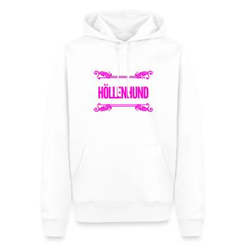Höllenhund - Männer Premium Bio Hoodie - Weiß - Vorne - Nico (187cm)