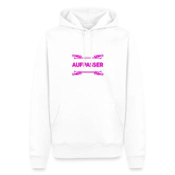 so sieht ein Beschützer aus - Männer Premium Bio Hoodie - Weiß - Vorne - Nico (187cm)