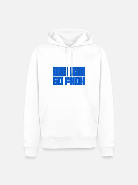 fröhlich - Männer Premium Bio Hoodie - Weiß
