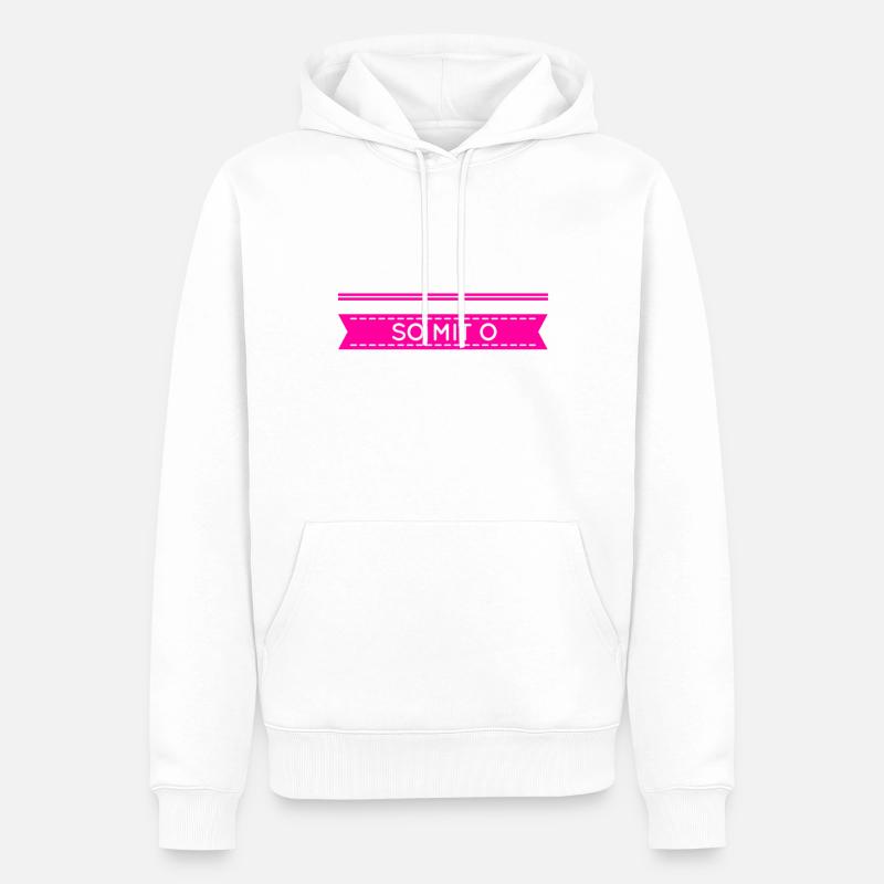 so mit o - Männer Premium Bio Hoodie - Weiß
