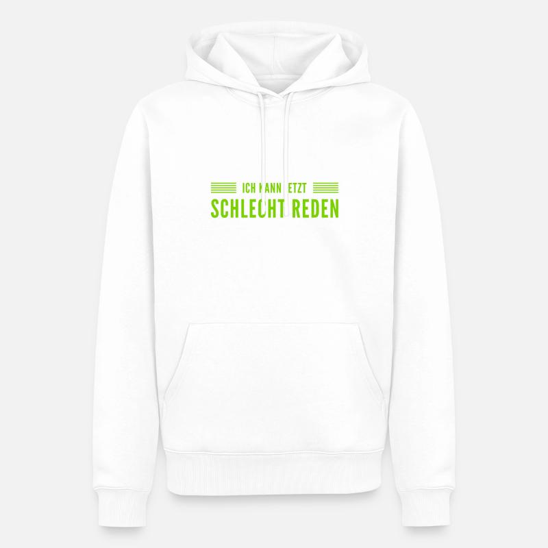das ist ein schlechter Zeitpunkt - Männer Premium Bio Hoodie - Weiß
