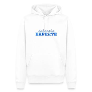 so sieht eine Koryphäe aus - Männer Premium Bio Hoodie - Weiß - Vorne - Nico (187cm)