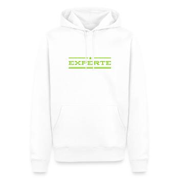 Koryphäe - Männer Premium Bio Hoodie - Weiß - Vorne - Nico (187cm)