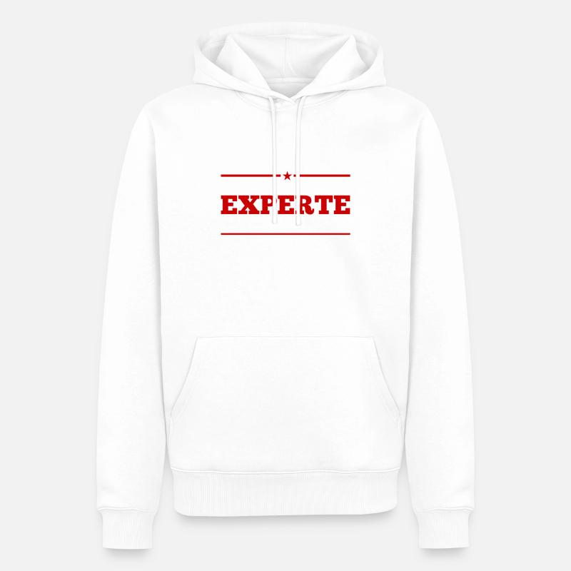 ich bin eine Koryphäe - Männer Premium Bio Hoodie - Weiß