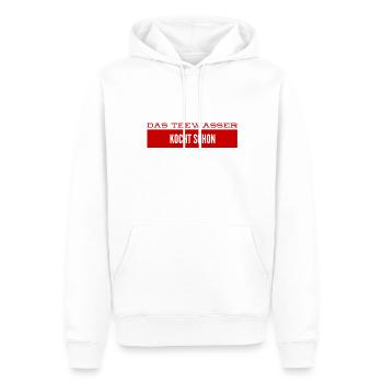 ich mag Tee - Männer Premium Bio Hoodie - Weiß - Vorne - Nico (187cm)