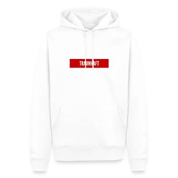 ein einziger Traum - Männer Premium Bio Hoodie - Weiß - Vorne - Nico (187cm)
