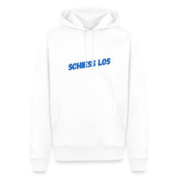 du kannst beginnen - Männer Premium Bio Hoodie - Weiß - Vorne - Nico (187cm)