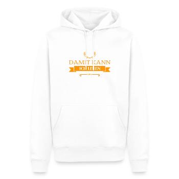 stört mich nicht - Männer Premium Bio Hoodie - Weiß - Vorne - Nico (187cm)