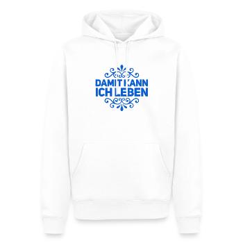 Gleichgültigkeit - Männer Premium Bio Hoodie - Weiß - Vorne - Nico (187cm)