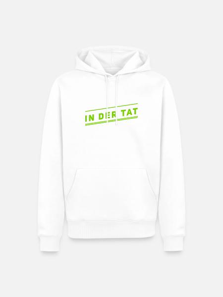 in der Tat - Männer Premium Bio Hoodie - Weiß