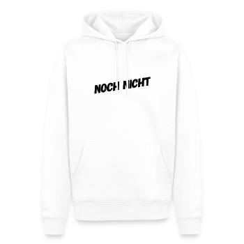 später - Männer Premium Bio Hoodie - Weiß - Vorne - Nico (187cm)