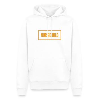 immer locker bleiben - Männer Premium Bio Hoodie - Weiß - Vorne - Nico (187cm)