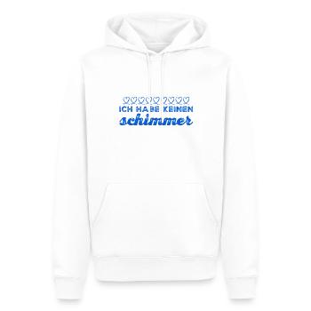 ich habe keinen Dunst - Männer Premium Bio Hoodie - Weiß - Vorne - Nico (187cm)