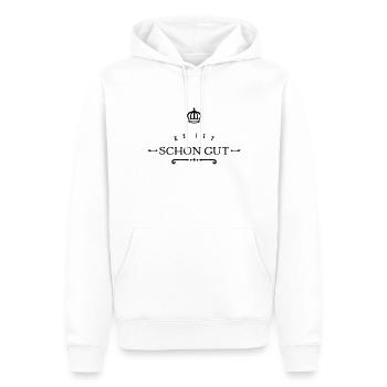 alles ist gut - Männer Premium Bio Hoodie - Weiß - Vorne - Nico (187cm)