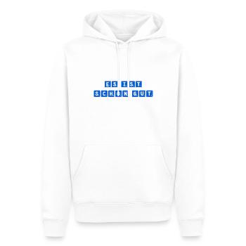 alles ist in Ordnung - Männer Premium Bio Hoodie - Weiß - Vorne - Nico (187cm)