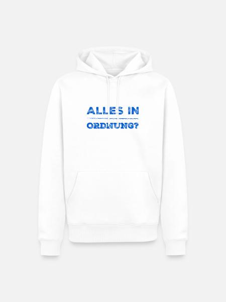 alles schick? - Männer Premium Bio Hoodie - Weiß