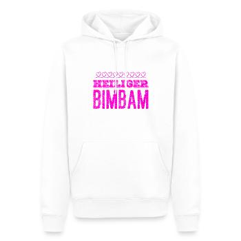 das kam unerwartet - Männer Premium Bio Hoodie - Weiß - Vorne - Nico (187cm)