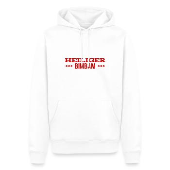 das ist eine Überraschung - Männer Premium Bio Hoodie - Weiß - Vorne - Nico (187cm)