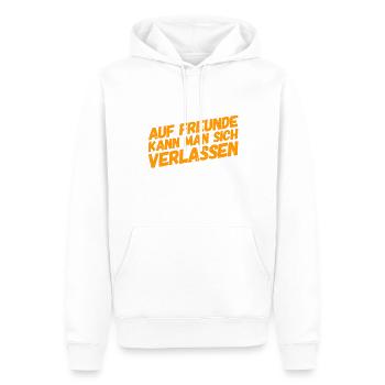 Freunde sind genial - Männer Premium Bio Hoodie - Weiß - Vorne - Nico (187cm)
